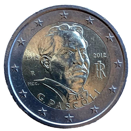 Moneta commemorativa pascoli - moneta, 2