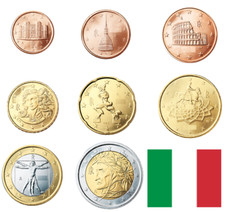 ITALIA  1 CENT - 2 EURO 2002 -